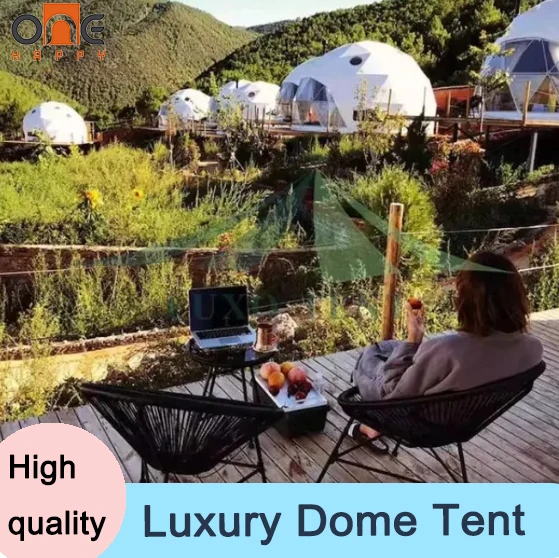 High End Custom VIP Hotel Geodesic Dome Tent Luxury Resort Dome House Designed For Glamping Wedding Outdoor Events
