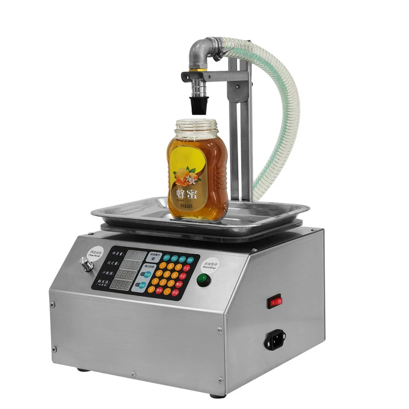 

Weighing Type Automatic Viscous Liquid Dispensing Filling Machine Sesame Sauce Edible Oil Glue Paste Honey Stick Filler