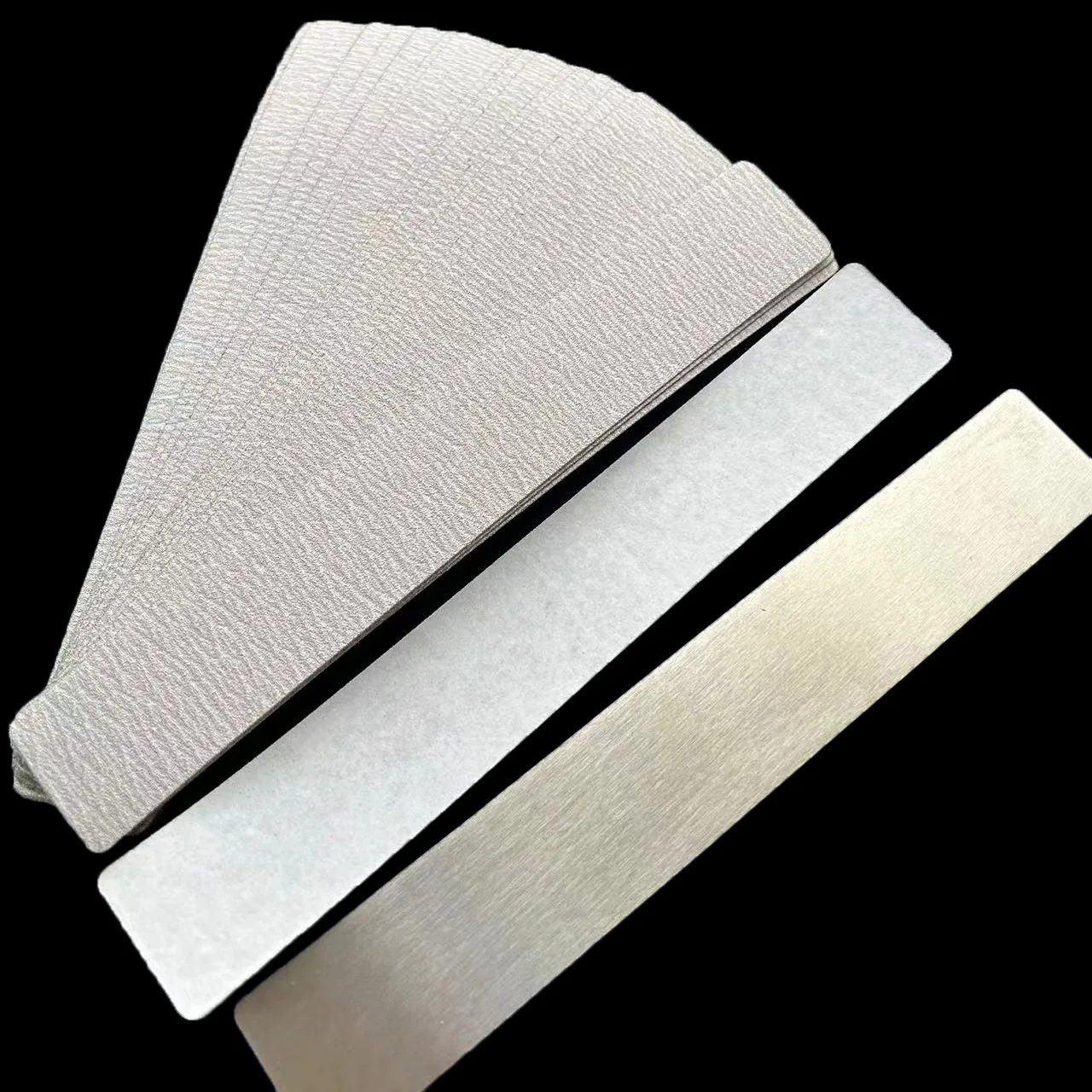 1 pc metal base with 20 pcs removalble pads durable nail file  replacement  high quality sandpaper pads halfmoon shape nail file