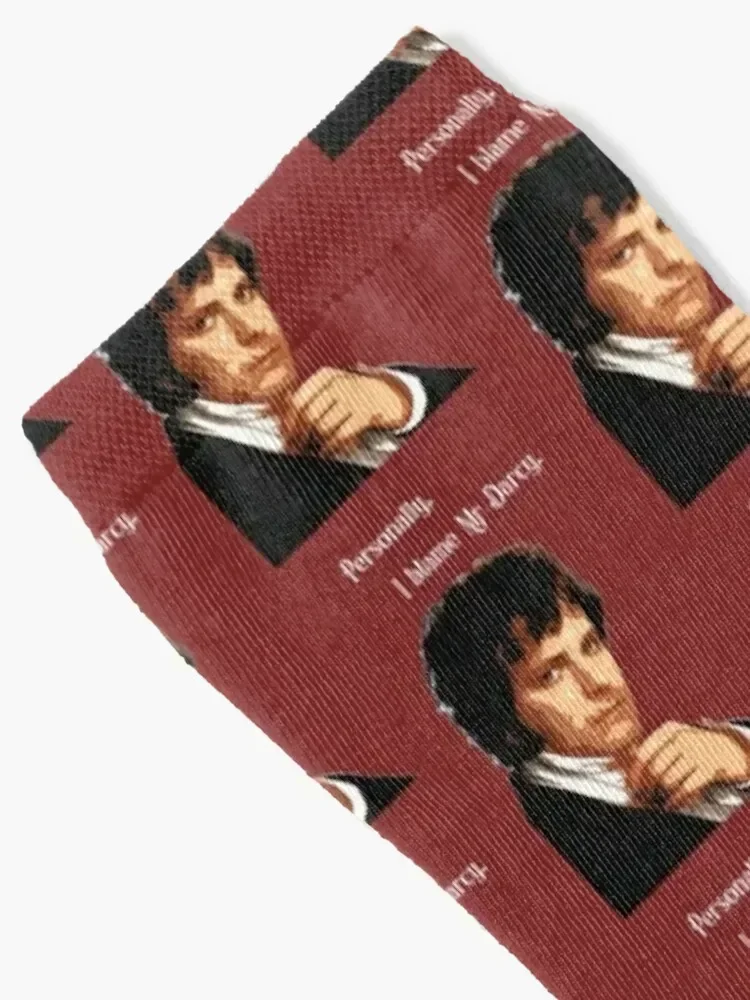 Personally I Blame Mr Darcy_Funny Pride and Prejudice. Socks Stockings winter essential Novelties Boy Child Socks Women's