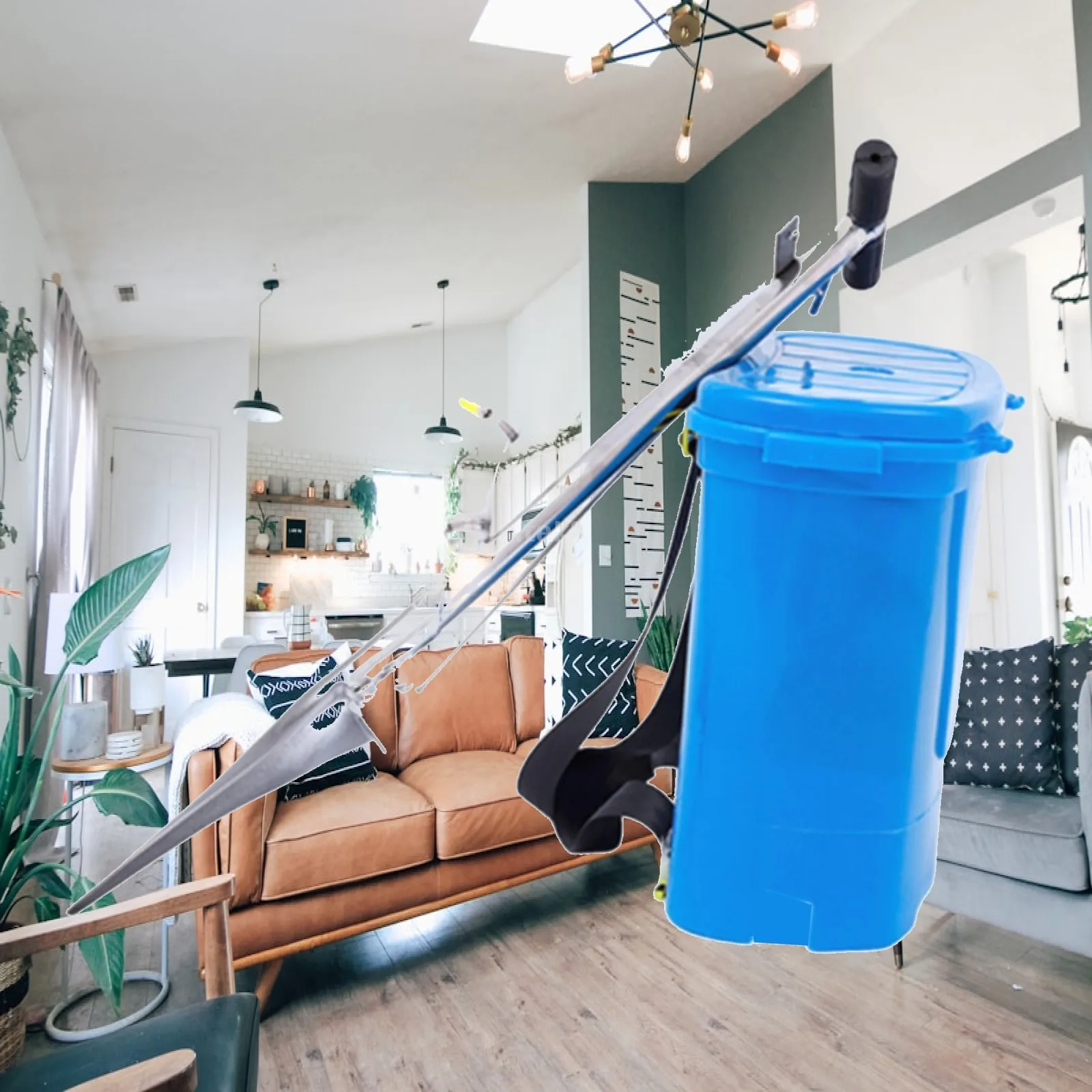 

Back Carrying Granular Fertilizer Spreader Lightweight Multifunctional Replacement Labor Saving Blue Sturdy Fertilizing Tool