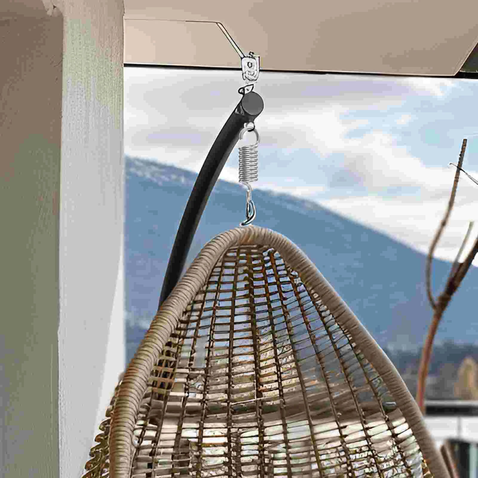 Swing Spring Porch Accessories Hammock Hardware Hooks Heavy Duty Springs Hanging Kit Indoor