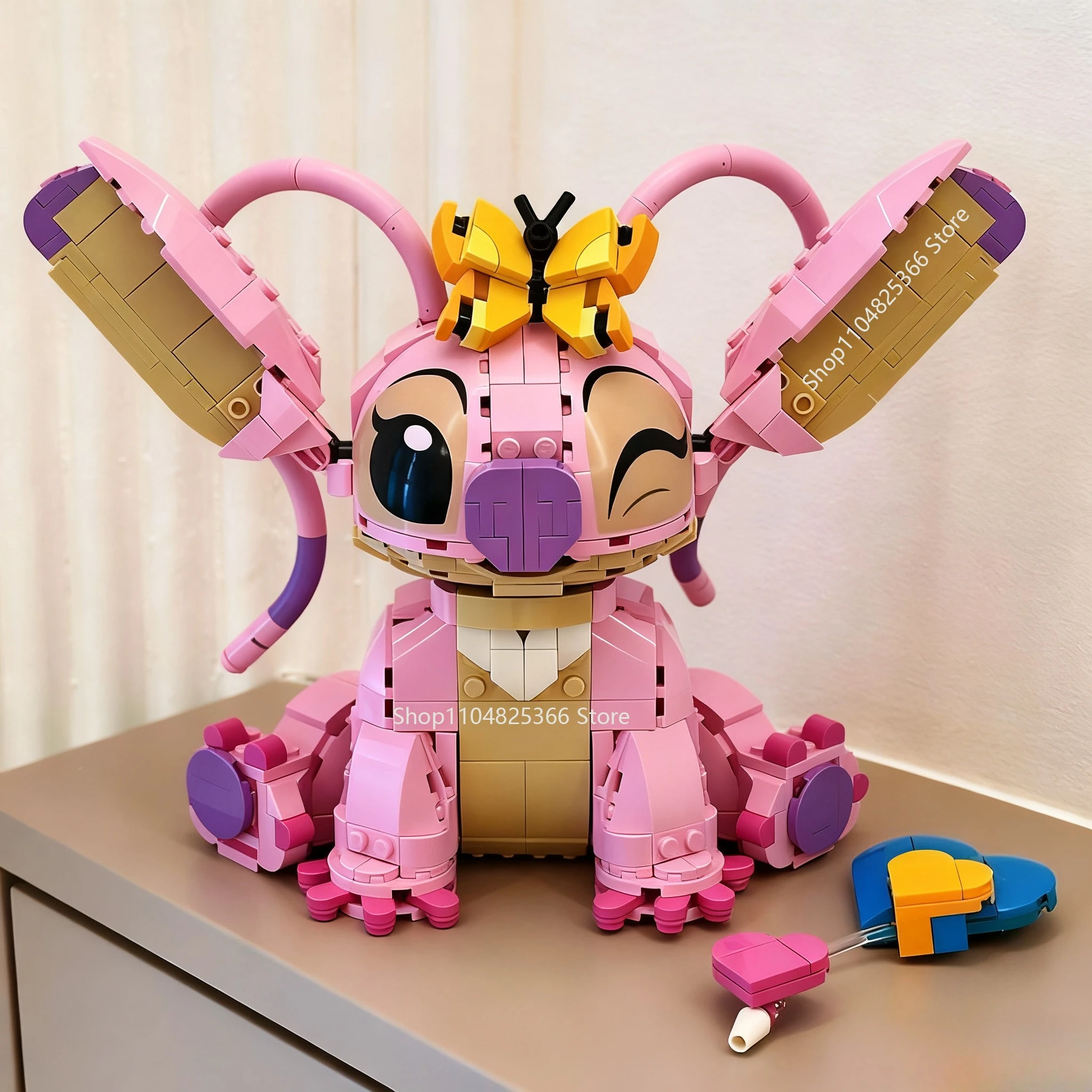 Blocs de construction Disney Stitch Angel CP 3D Pixel, figurines d'anime, cadeau créatif pour enfants, garçons et filles, jouet cadeaux de fête d'anniversaire