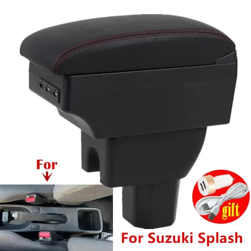 

Car central armrest box For Suzuki Splash Armrest box Car Storage Box Arm Car Accessories Interior Details Retrofit parts