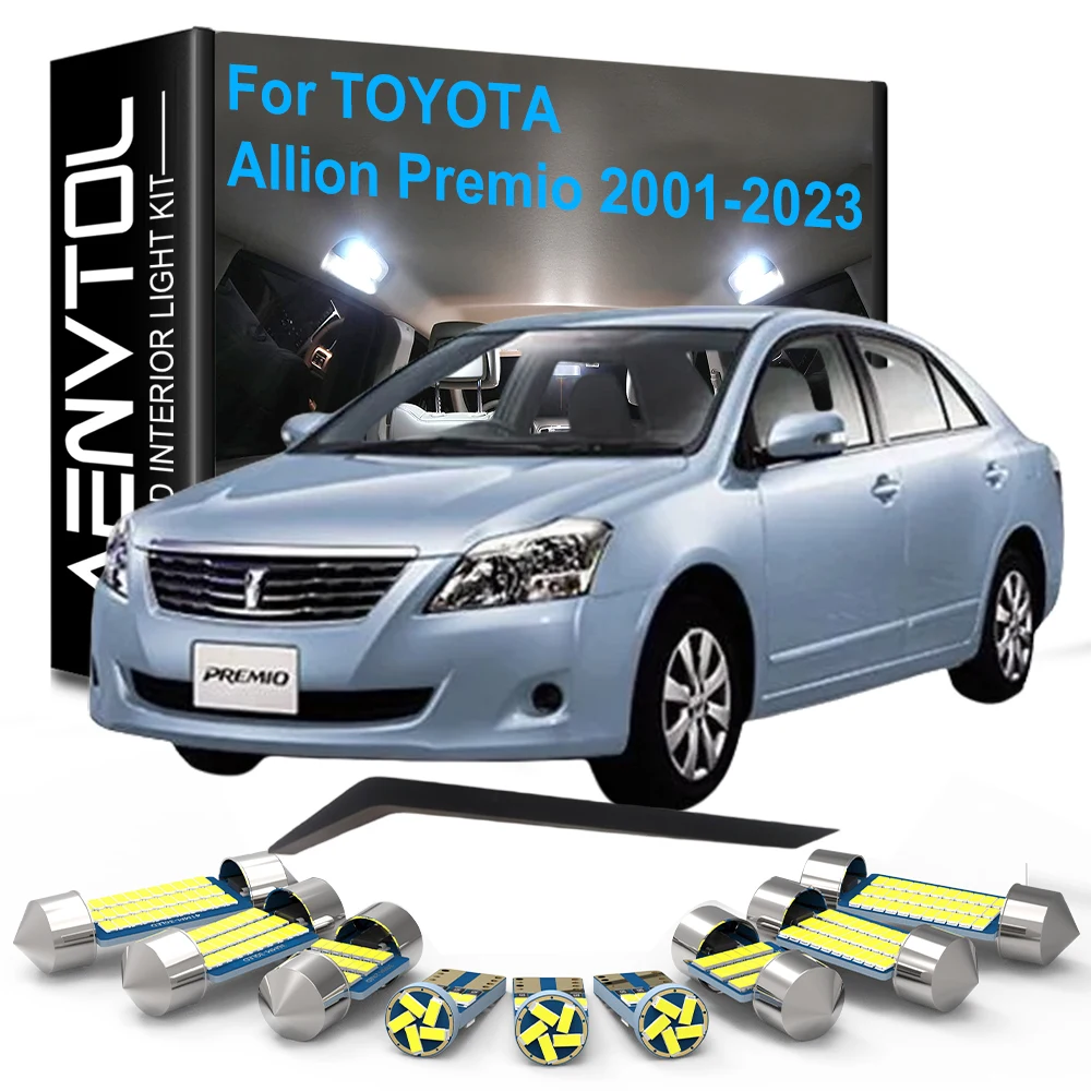 

Автомобильный светодиодный внутренний светильник Canbus для Toyota Allion Premio 2001-2017 2018 2019 2020 2021 2022 2023, купольная лампа для чтения багажника, номерного знака