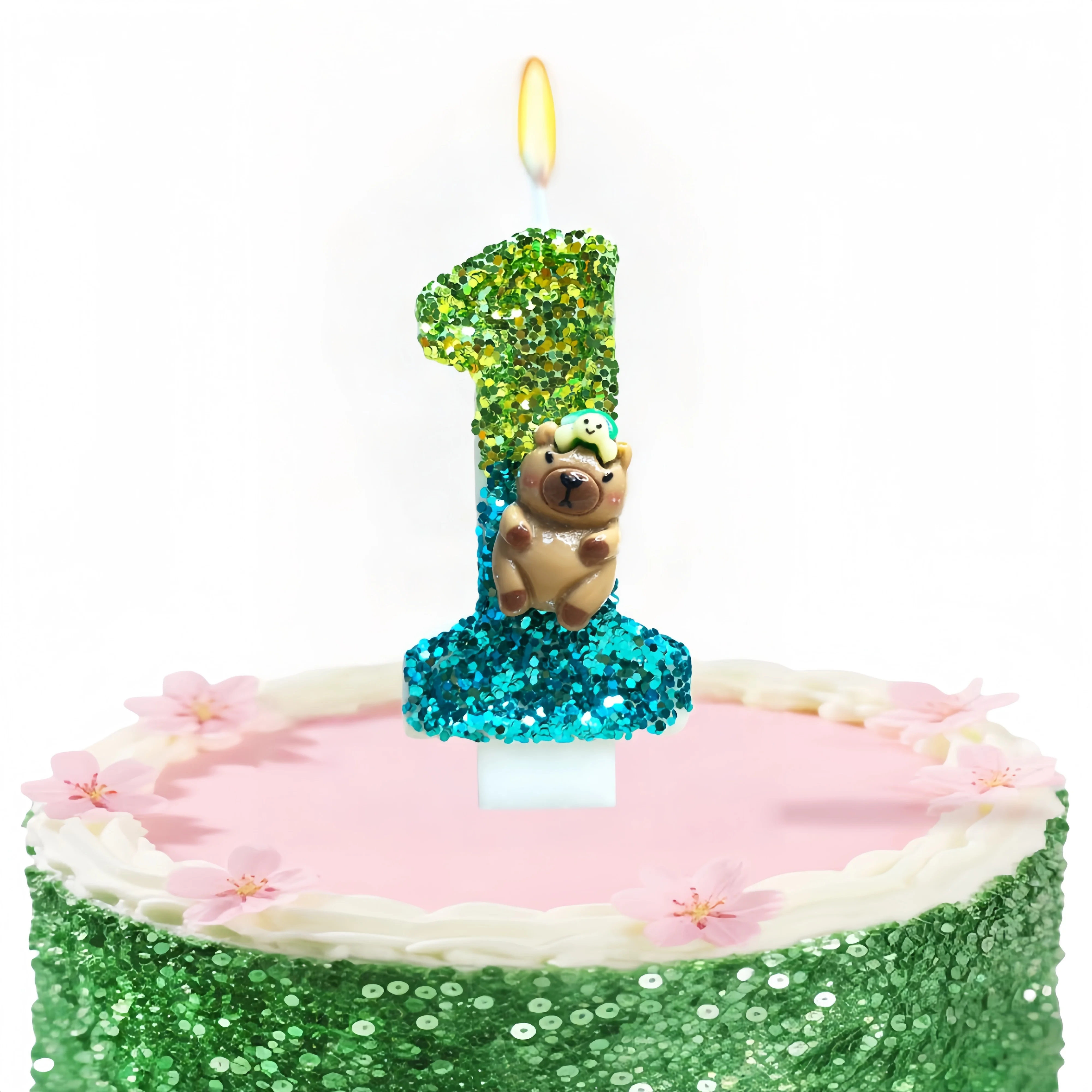 Unity Candle Set - Capybara Party เทียนอุปกรณ์หมายเลข 1 ถึง 9