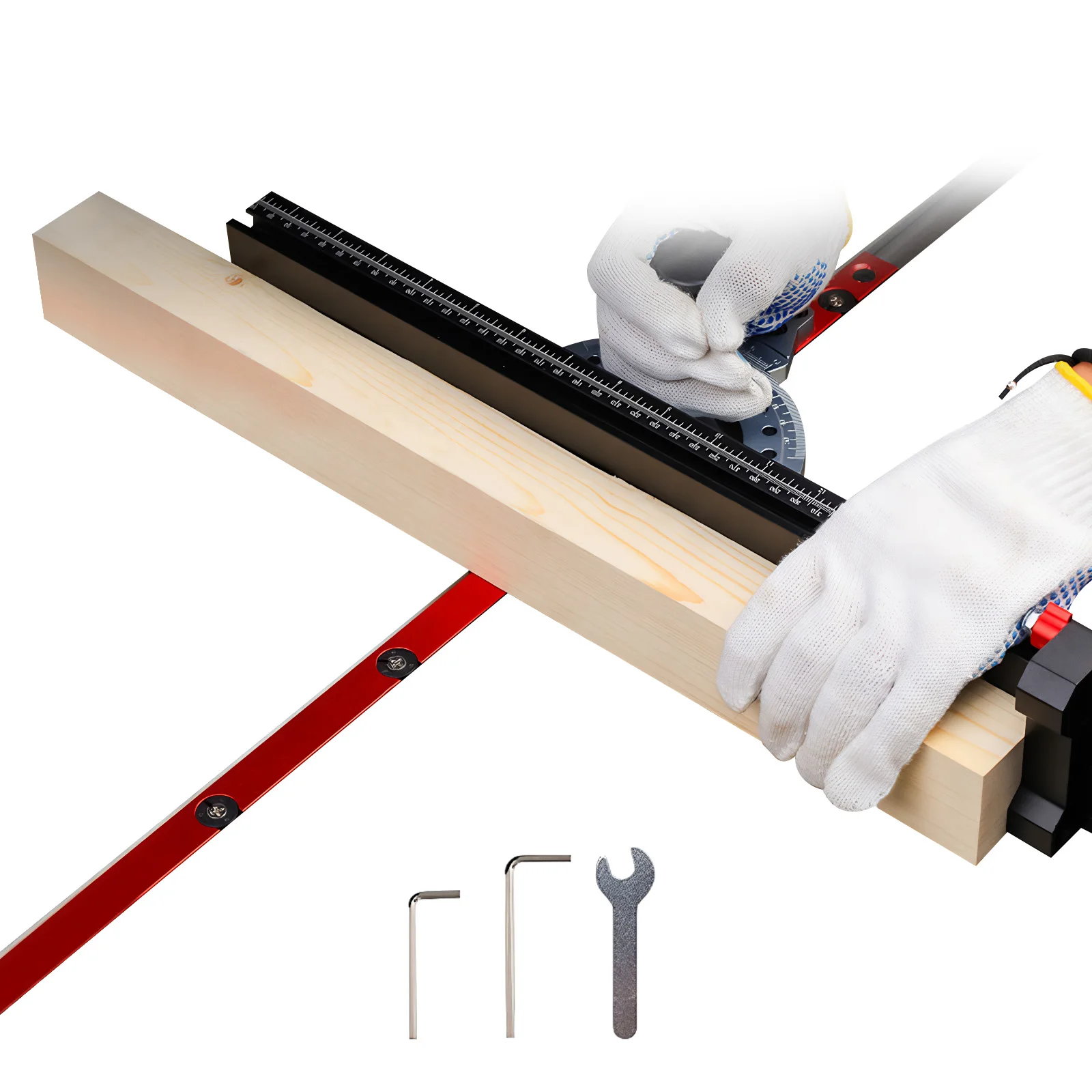 

Table Saw Router Miter Gauge Adjustable Table Saw Precision Miter Gauge System Standard Slot 3/4 X 3/8 Inches Woodworking Tools