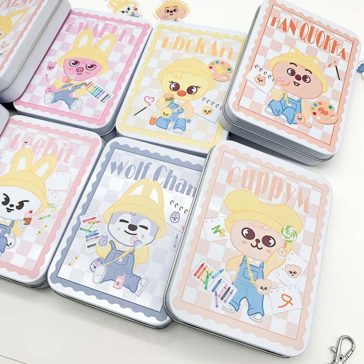 

Skz Iron Box 11.5*8.5*2.2cm Storage Box Card Storage Storage Box Hwanghyun Felix Bangchan Changbin Han Seungmin in Leehnow Kpop