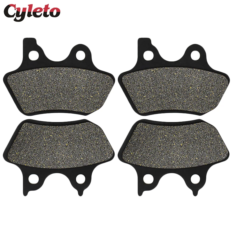 Motorcycle Front & Rear Brake Pads for Harley FLSTF FLSTFi Fat Boy FLSTCI FLSTC Heritage FLSTN Softail Deluxe FLSTI FXSTC 00-07