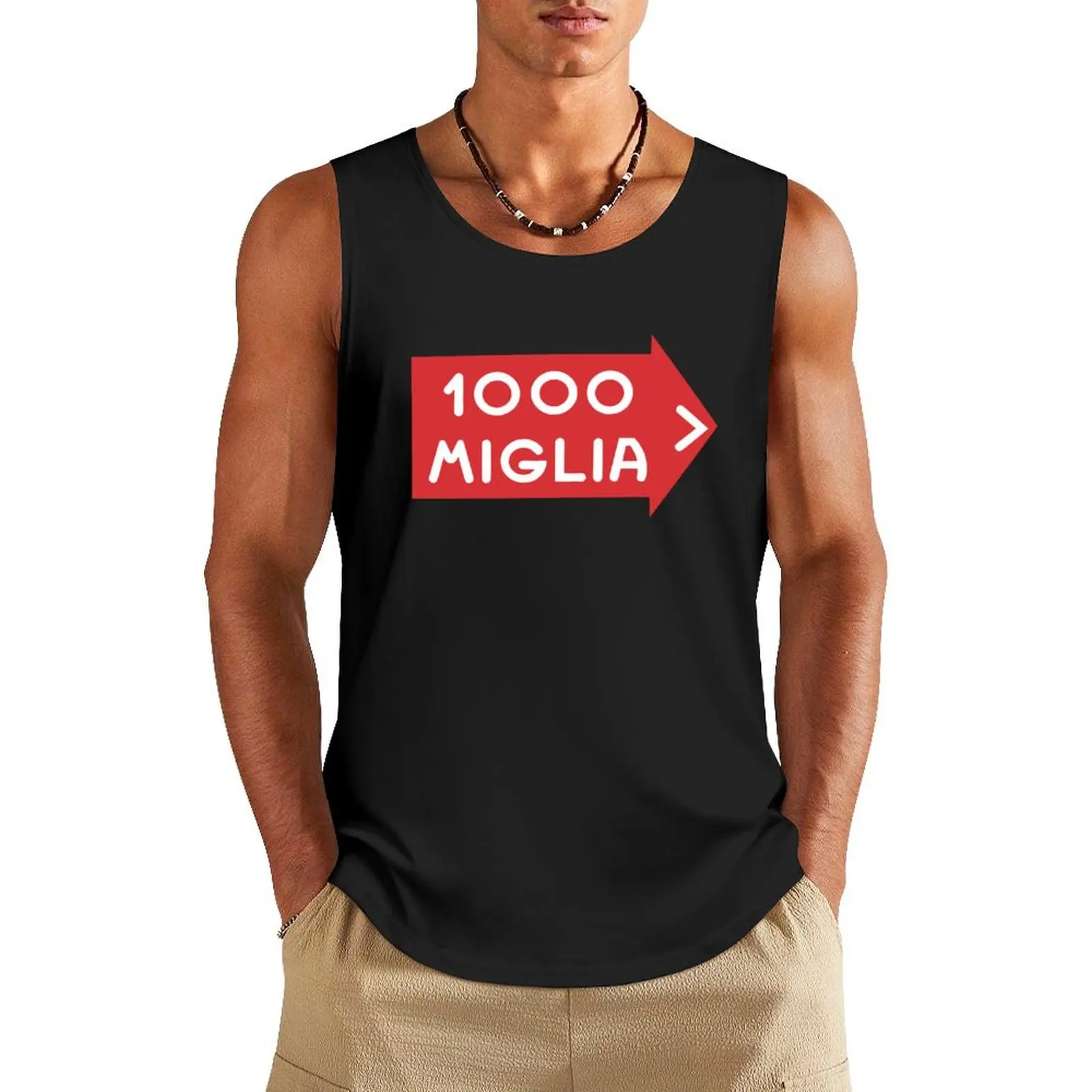 Mille Miglia Tank Top Vest mens clothing t-shirt for men t-shirt Men's