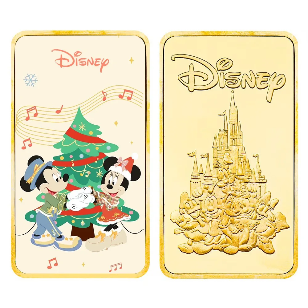 2025年ホットセール ディズニー ミッキーマウス クリスマス記念 ゴールドコイン ゴールドバー カラフル限定版 コレクタブル ホリデーギフト