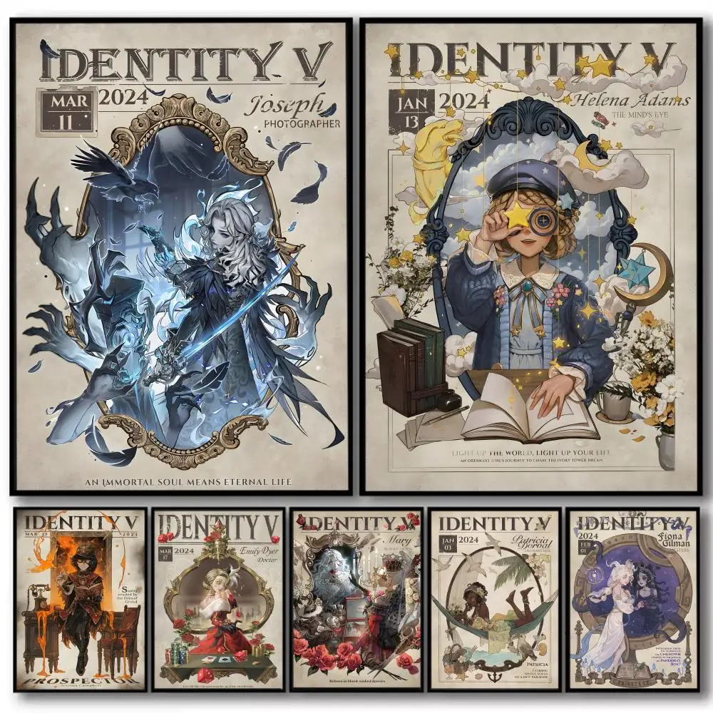 Video Game I-ldentity V Poster Modern And Elegant Wall Stickers For Home Decor Living Room Dormitory Wall Art