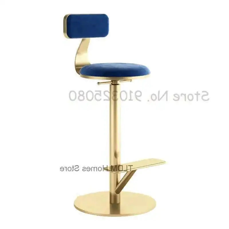 Meubles nordiques chaise de Bar chaise haute design maison chaises de Bar rotatives fer tabouret de levage pieds hauts tabourets Bv