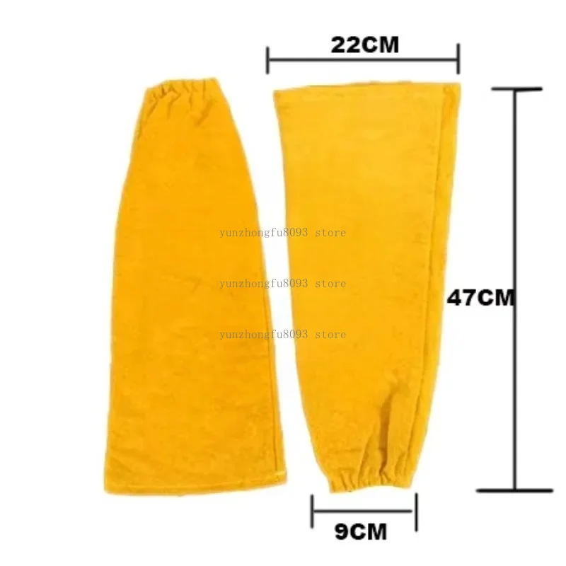 New Heat-resistant, Flame-retardant, Heavy-duty Leather Arm Protection Welding Work Sleeve