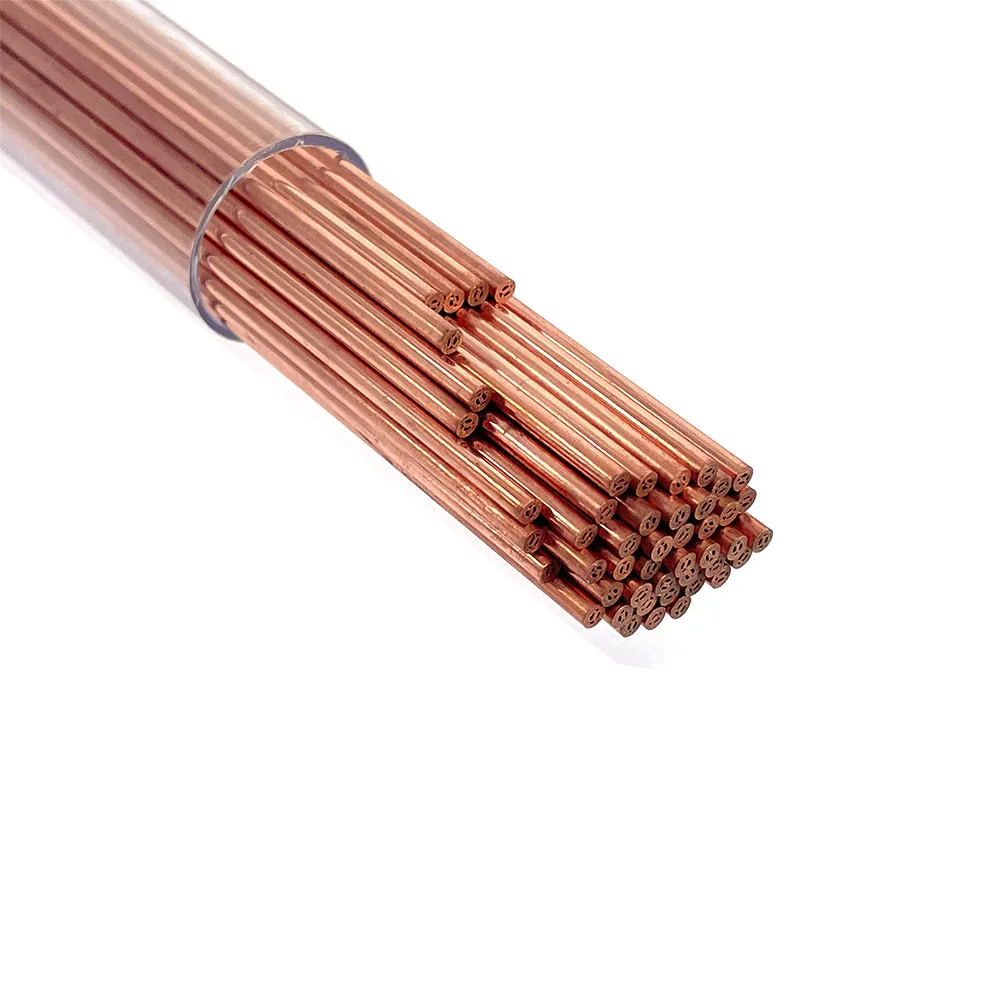 WEDM أنبوب القطب الكهربائي النحاسي OD1.5 * 400mm ثقب واحد ID0.5mm Ziyang العلامة التجارية لآلة الحفر WEDM