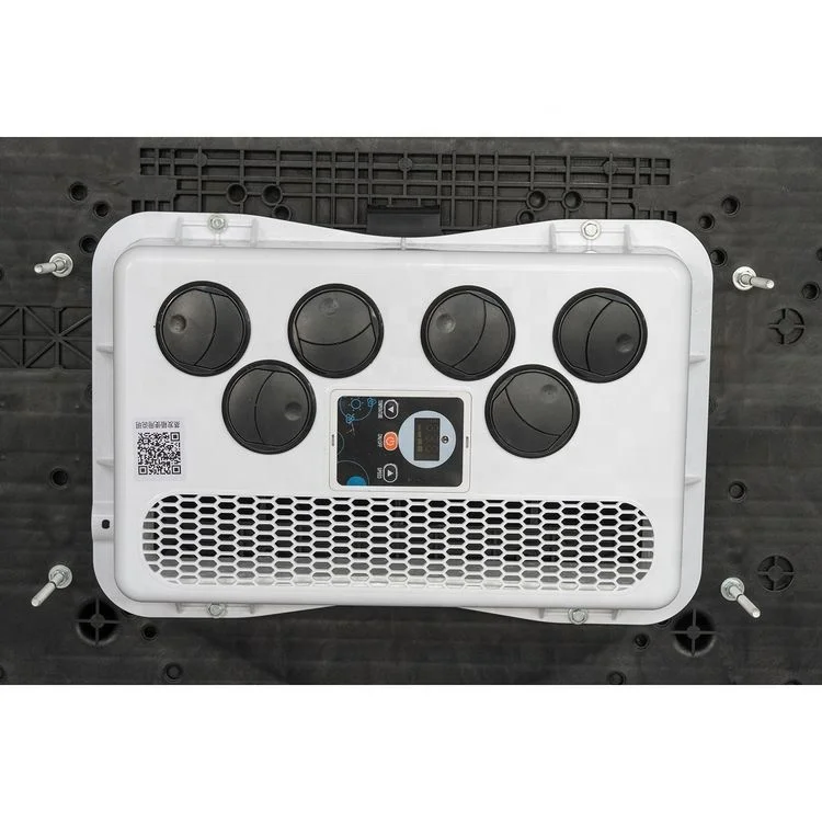 12 فولت 3 كيلو وات مبرد شاحنة تبخيري على السطح 24 فولت مكيف هواء لوقوف السيارات لشاحنة تخييم الجرار #5