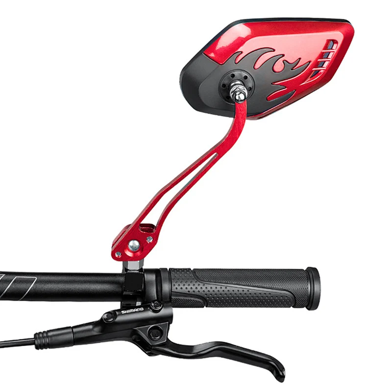 Bicycle Mirror Long Handle MTB Road Bike Convex Handlebar Mount Rearview Safe Cycling Electric Bike Back Rear View BC0475