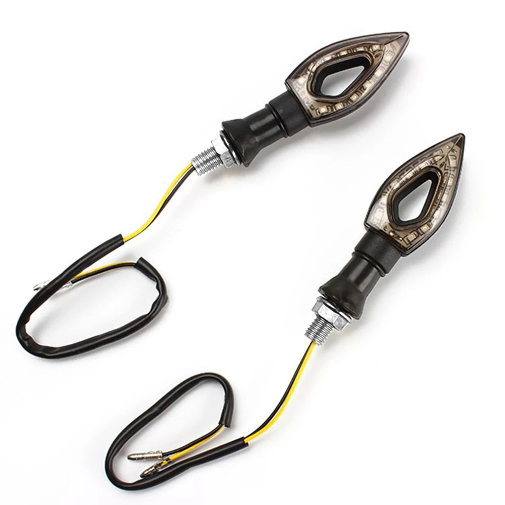 Amber Lights Motorcycle Turn Signal New Universal Waterproof 1 Pair 12 LED