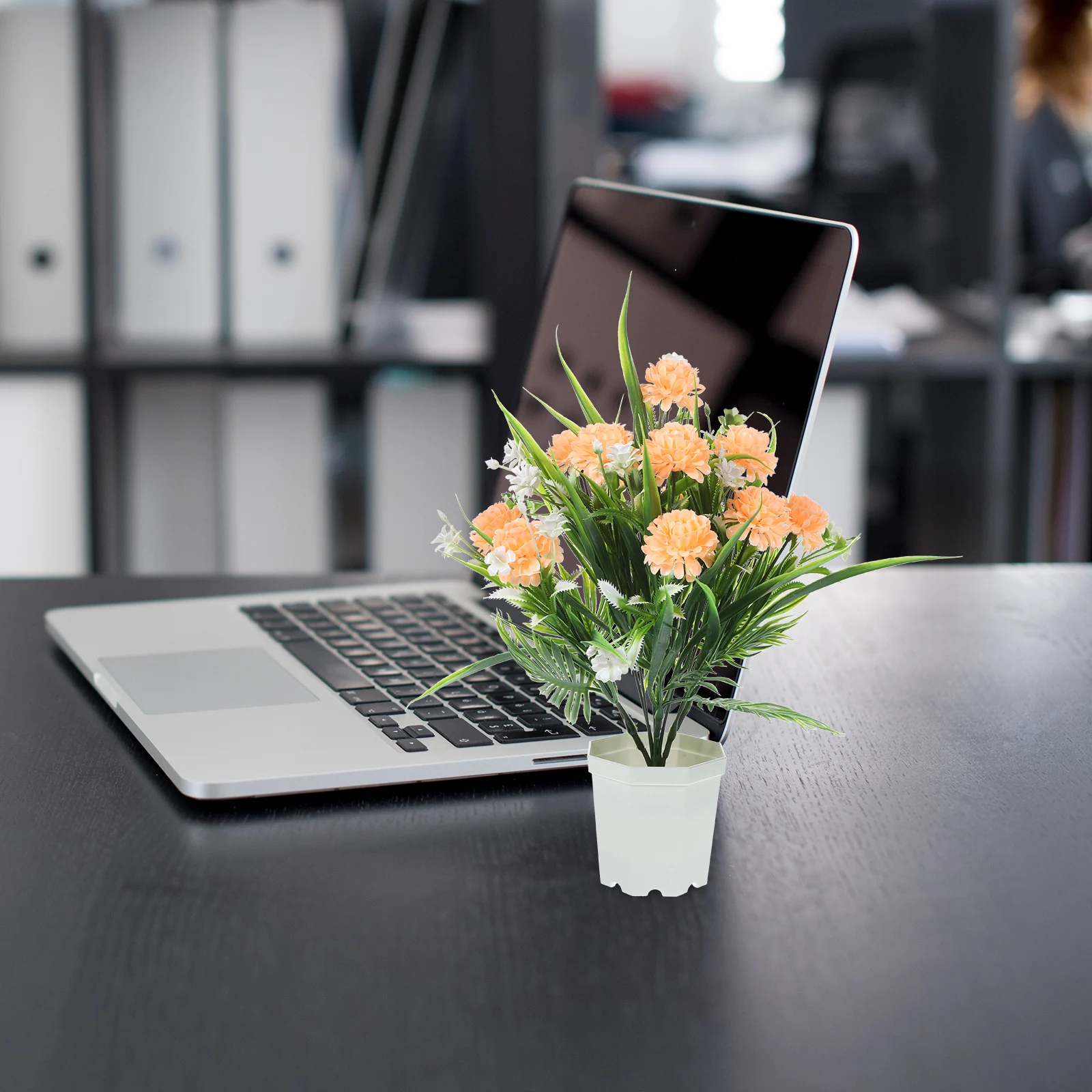 

Artificial Potted Flower Bonsaihome Office Wedding Decor Fake Plant Decoration Desktop Adornments Wear-Resistant Realistic