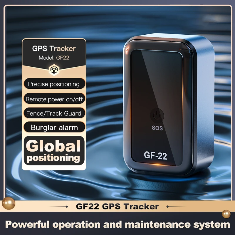 GF22 Mini Car Tracker Real Time Magnetic GPSDevice Anti-Loss Location Tractor Precise SlMMessage Positioner SOS Alarm Device