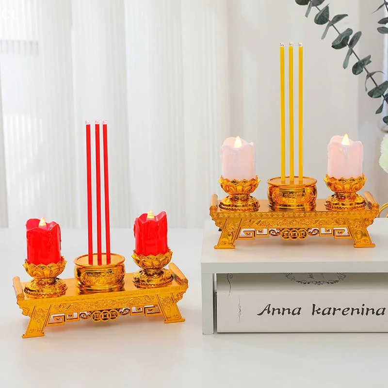 AttireTroveLED Candle Lights, Prayer Candles For Temples And Halls, Smokeless Swinging Wick Simulation Candles