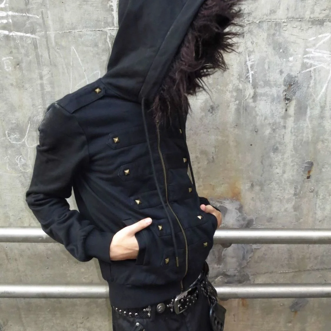 

Женская толстовка Y2K Light Yam Wind с заклепками, ретро-воротником из меха, приталенная, осенне-зимняя, утягивающая фигуру, верхняя одежда