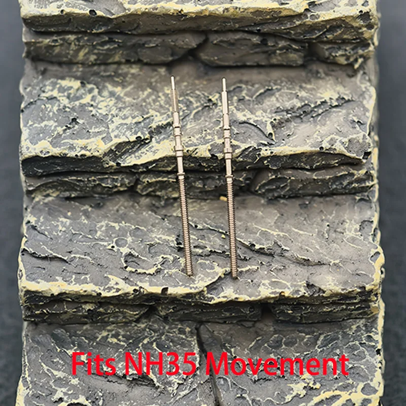 2 قطعة/4 قطعة الفولاذ المقاوم للصدأ تاج حركة تاج الجذعية يناسب NH35 NH36 NH38 NH39 التلقائي الحركة الميكانيكية الجذعية استبدال أجزاء