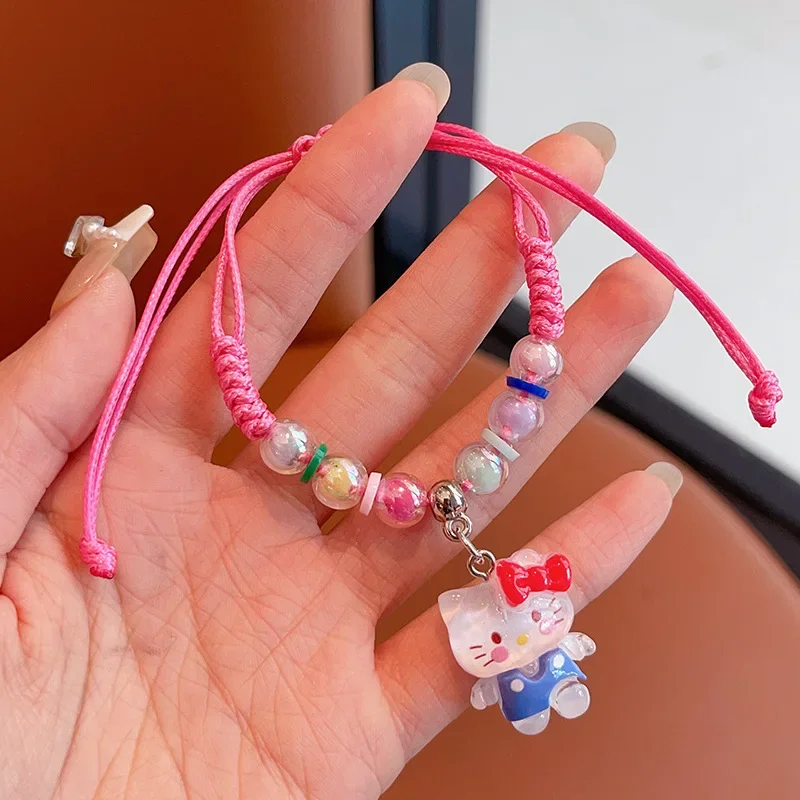 Niedliches KT Cat Kumi Verstellbares Handgewebtes Polyester-Cartoon-Charakter-Charm-Seil, Geschenke, Festivals, Partys, Reise-Belohnungen – Detail 5