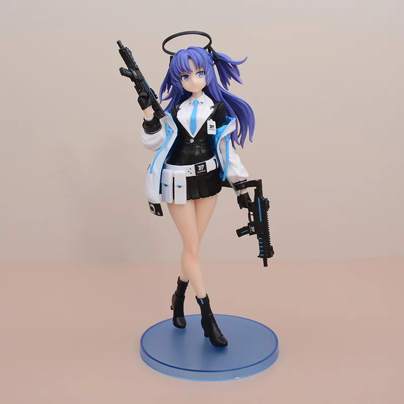 Blue Archive Hayase Yuuka Anime Figure Double Guns Halo Pvc Model Collection Desktop Display Decor Gift