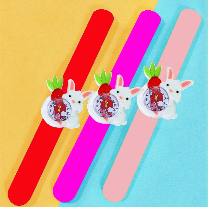 6 Styles Cartoon Rabbit Toys Children Watches Fashion Waterproof Girls Watches for Kids Birthday Gift Bracelets