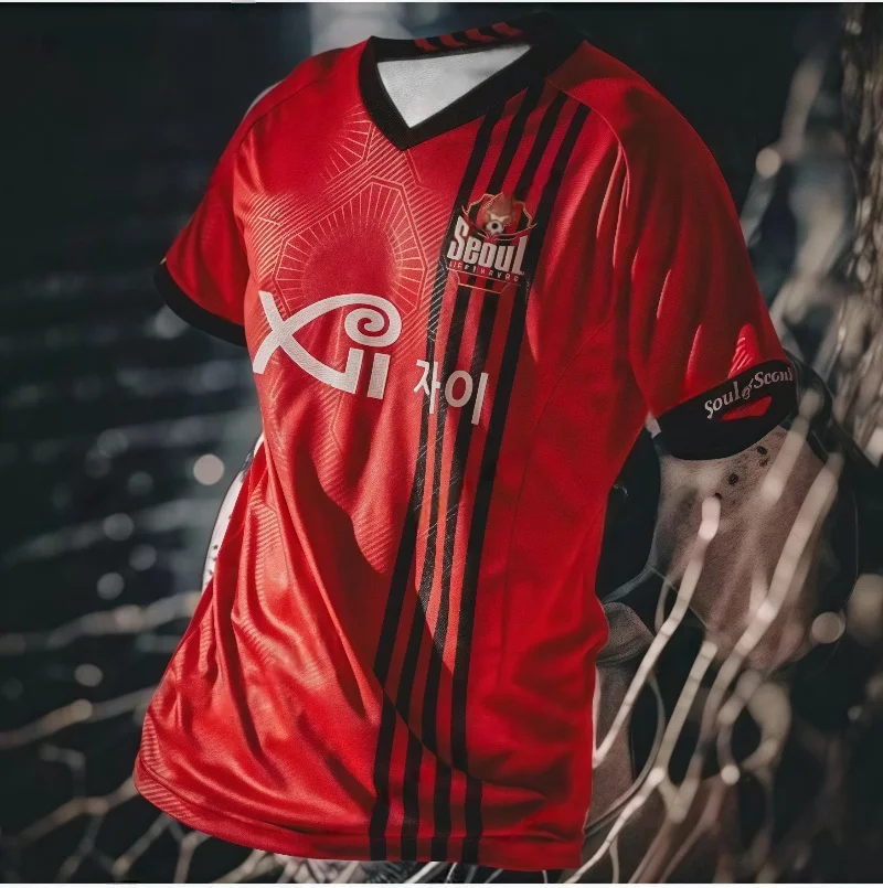 

2025 Korean Seoul Football Jersey Men Soccer Boys T Shirt 2324 Children KIDS Training Uniform Team