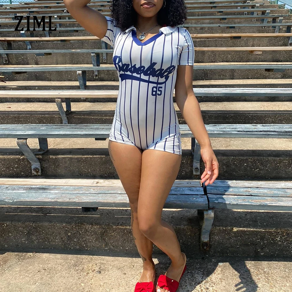 

ZIML Hit Color Slimming Chic Design Sense Jumpsuits for Women Round Neck Short Sleeve High Wiast Jumpsuits Female Fashion New