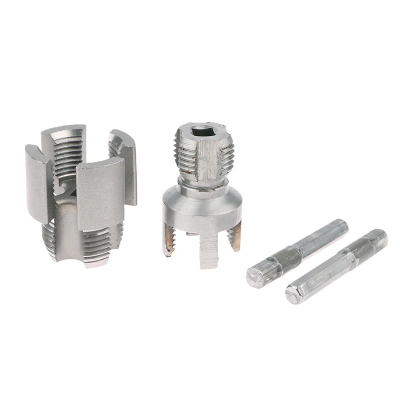 Pipe Thread Cutting Tool Electric Drill Compatible PVC Pipe Inner Outer Hole Threads Opener PVC Thread Maker Tool 1/2" 3/4" Tool