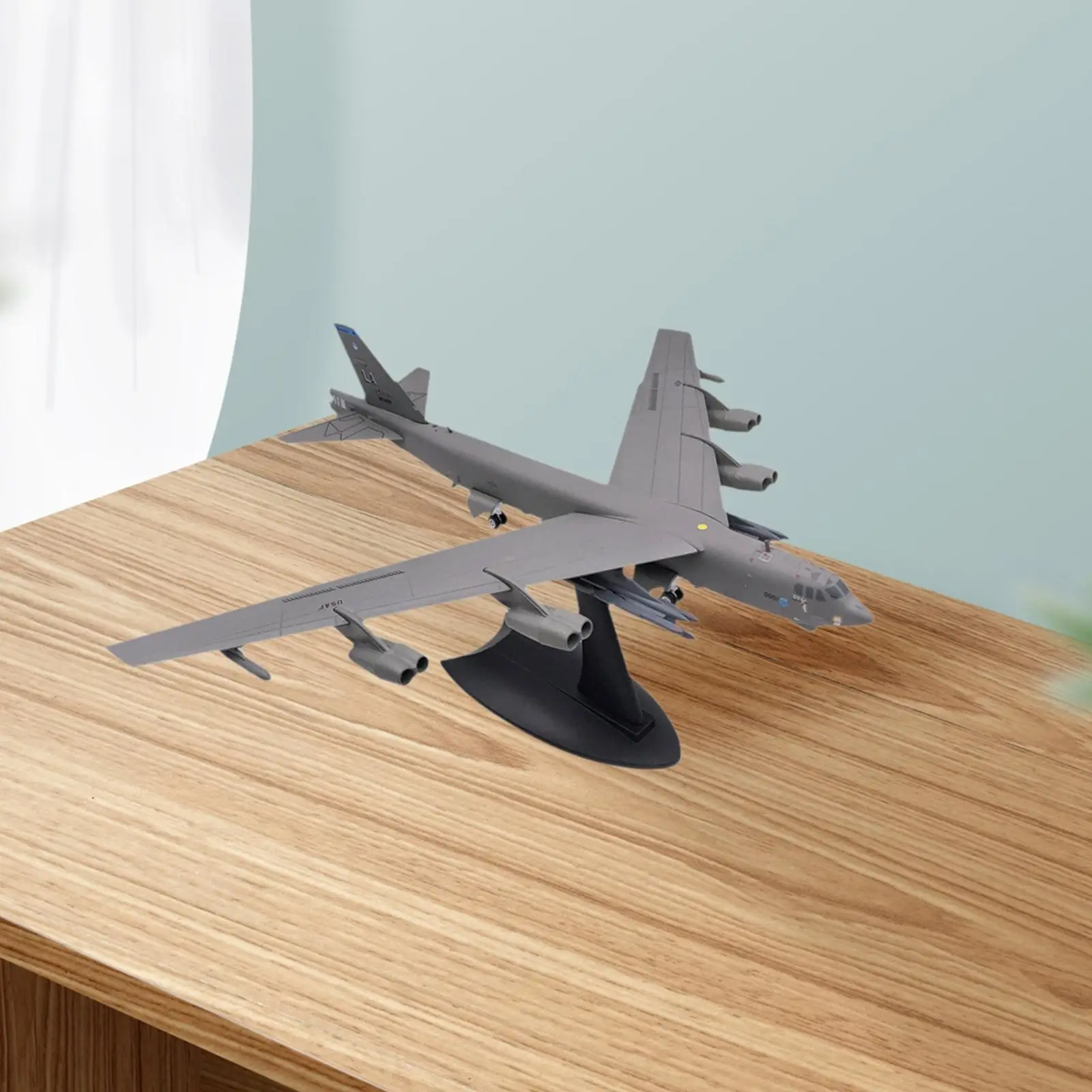 1/200 Scale B52 Fighter Model Kids Adults Tabletop Decor with Base Collection