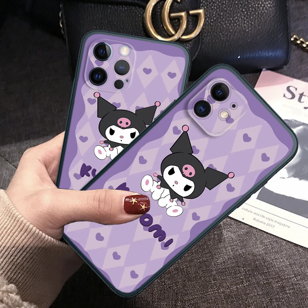 Z119 Kuromi Soft Case for Samsung A13 A20 A30 A20S A21S A22 A30S A31 A32 A33 A42 A50 A50S A51 A52 A53 A71 A73 A81 A91