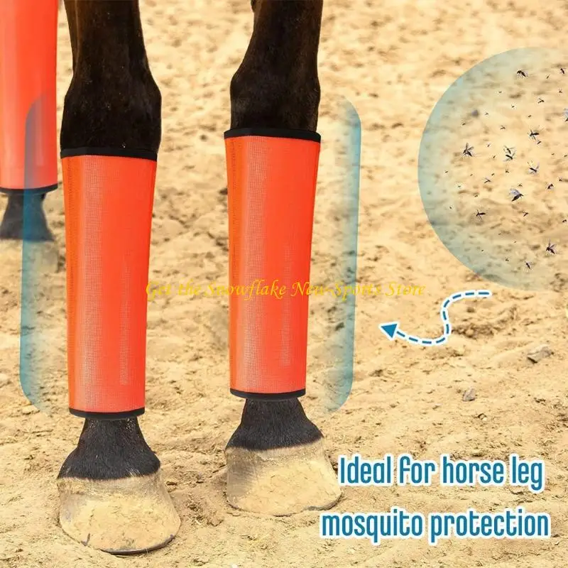 E56D Loose Fitting Horse Fly Leggings Breathable Tear-Resistant Fine Mesh Leg Guards