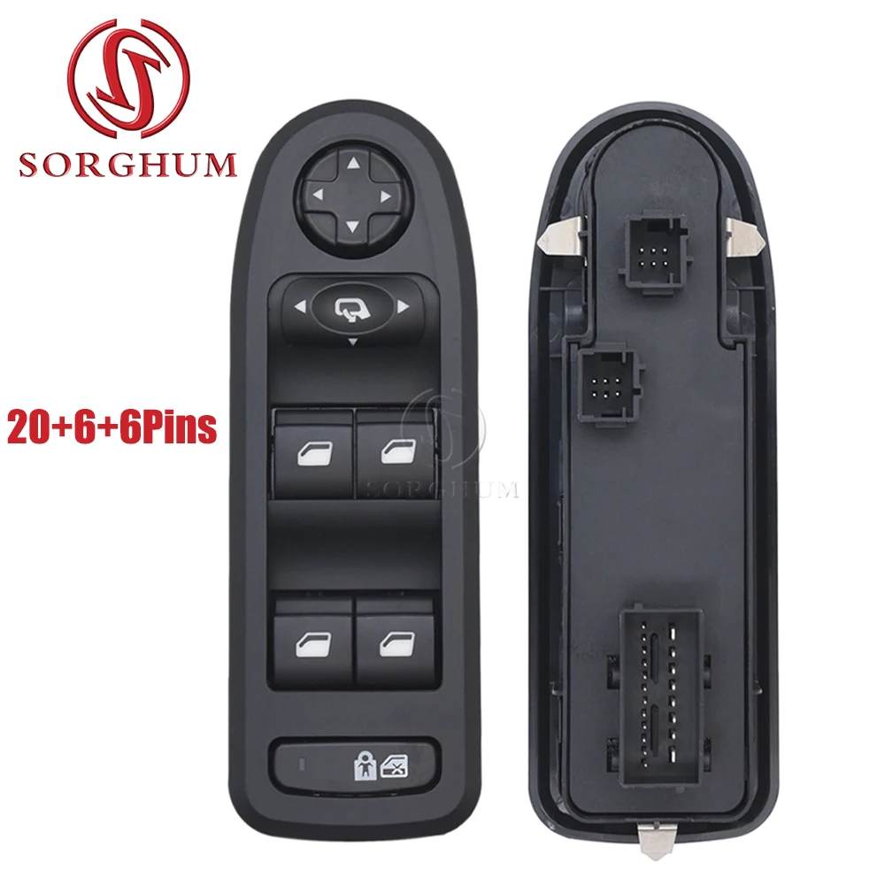 SORGHUM Window Switch Lifter Button Controller Accessories 6490.QY For 2008-2013 Peugeot 308 508 2007-2013 Citroen C5 98054508ZD