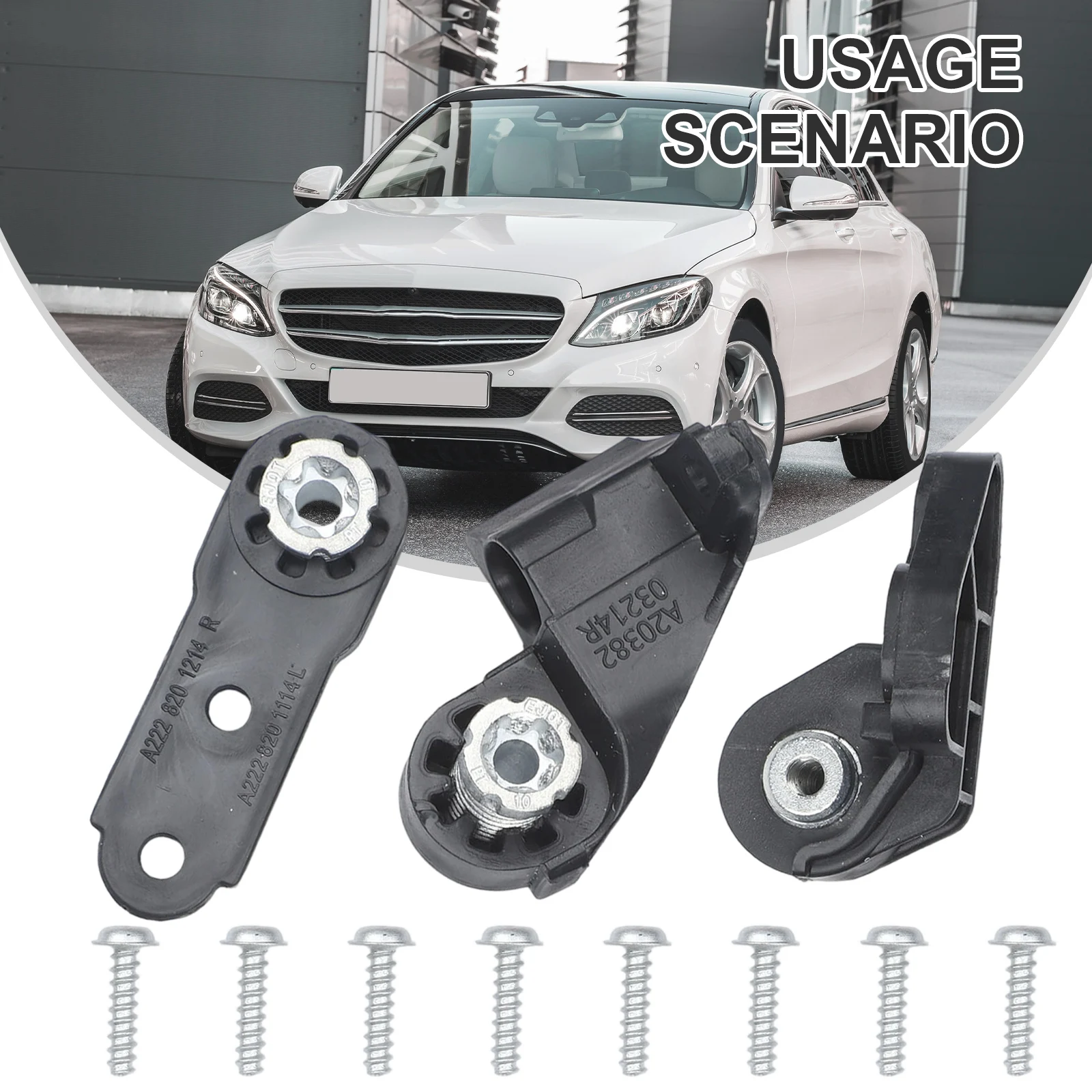 Front Right Side Headlight Support Bracket Kit Designed For Mercedes C-Class W203 A2038203214 Direct Replacement Use