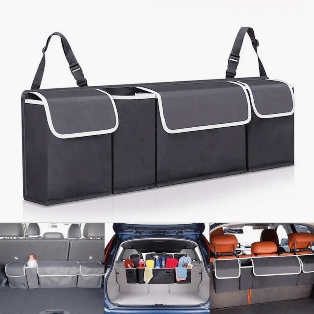 

ZZ-Car Trunk Organizer Backseat Storage Bag High Capacity Multi-Function Oxford Car Seat Back Organizers Automobile Interior