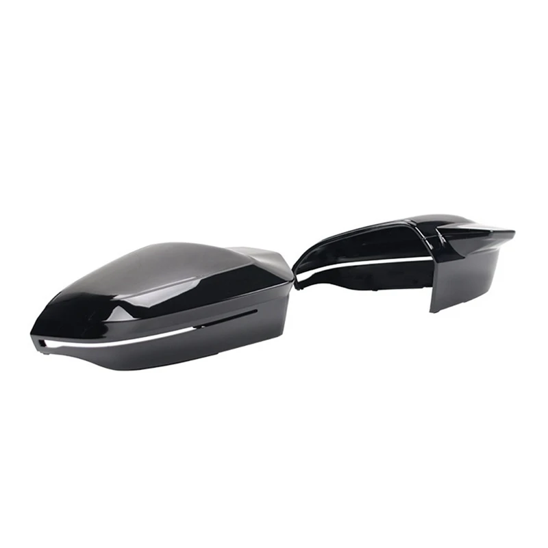 Car Side Mirror Cover LHD For BMW 5 7 Series G60 G61 G68 G70 Rearview Mirror Cover M Look Replacement Bright Black