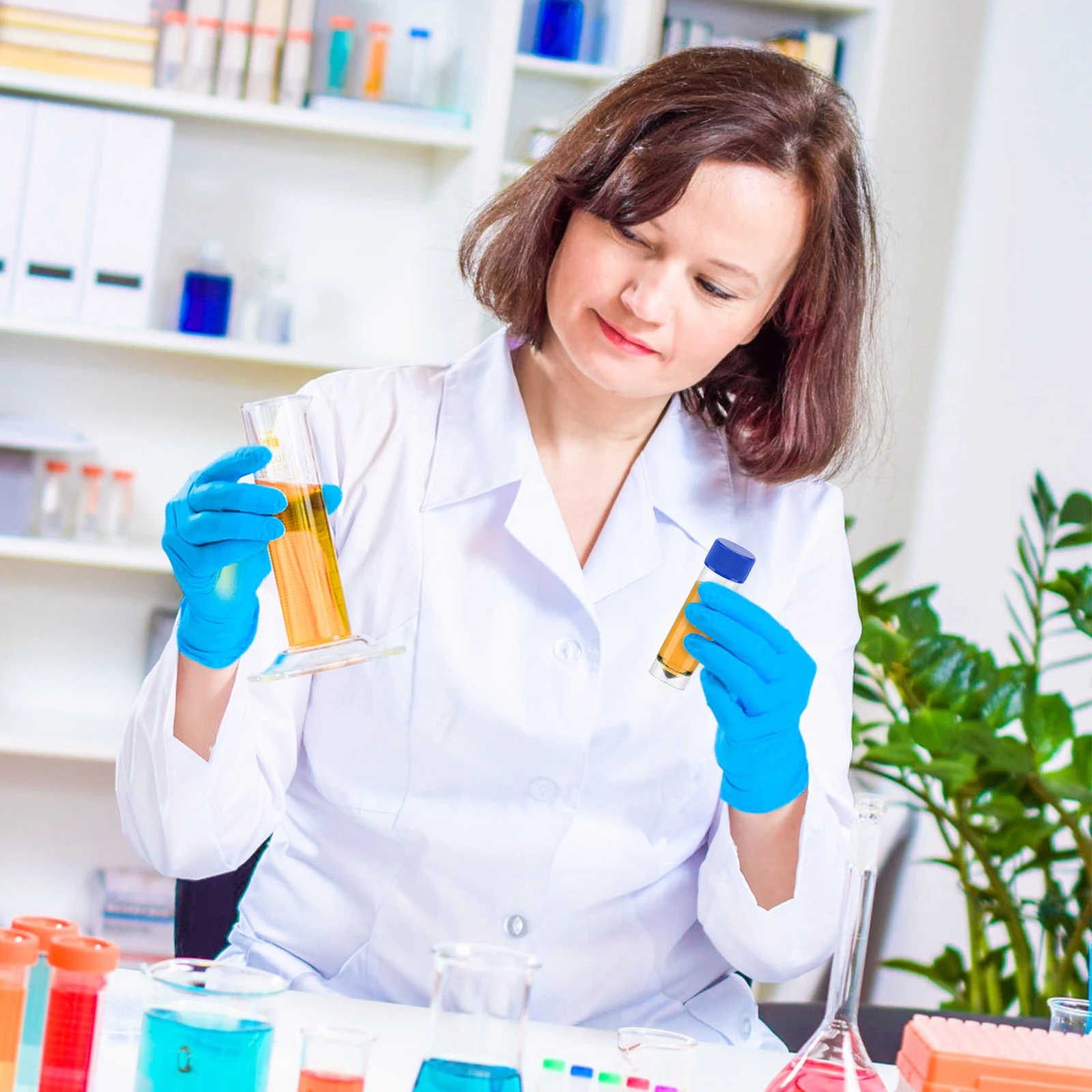 

10Pcs Urine Sample Cups 25-30ml Leak-Proof Specimen Containers for Pathology Histology Cytology and Medical Testing