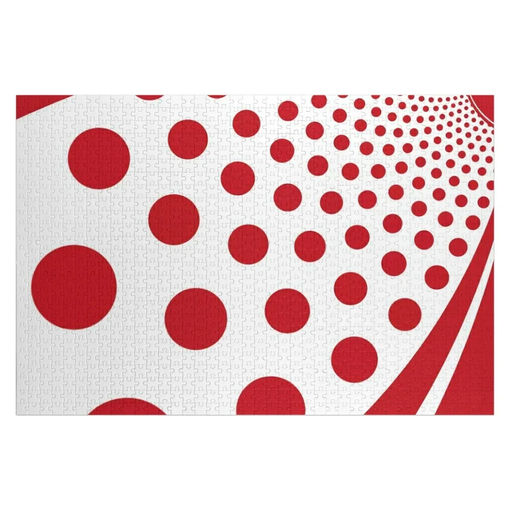 

Polkadots Reinvented in Red and White 01 Jigsaw Puzzle Jigsaw Pieces Adults Anime Jigsaw Custom Puzzle