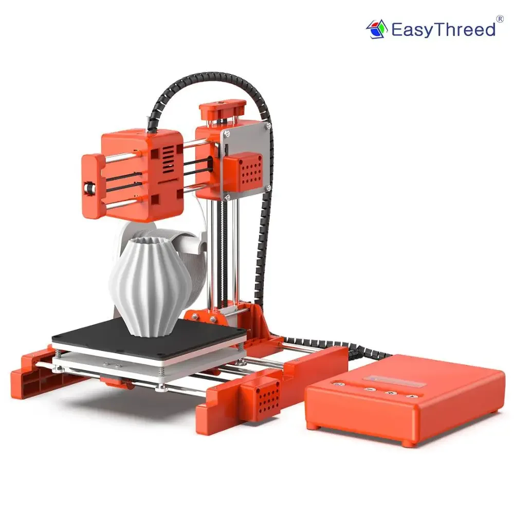 Easythreed Mini 3D Printer X1 DIY Printers 3D Stampante Drukarka Printing Machine Black Orange Kids Gift Promotion