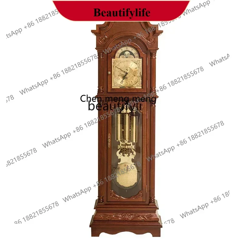 

D178 German Hermle Movement the Grandfather Clock High-End Luxury Machinery Pendulum Clock European Standing Grandfather Clock