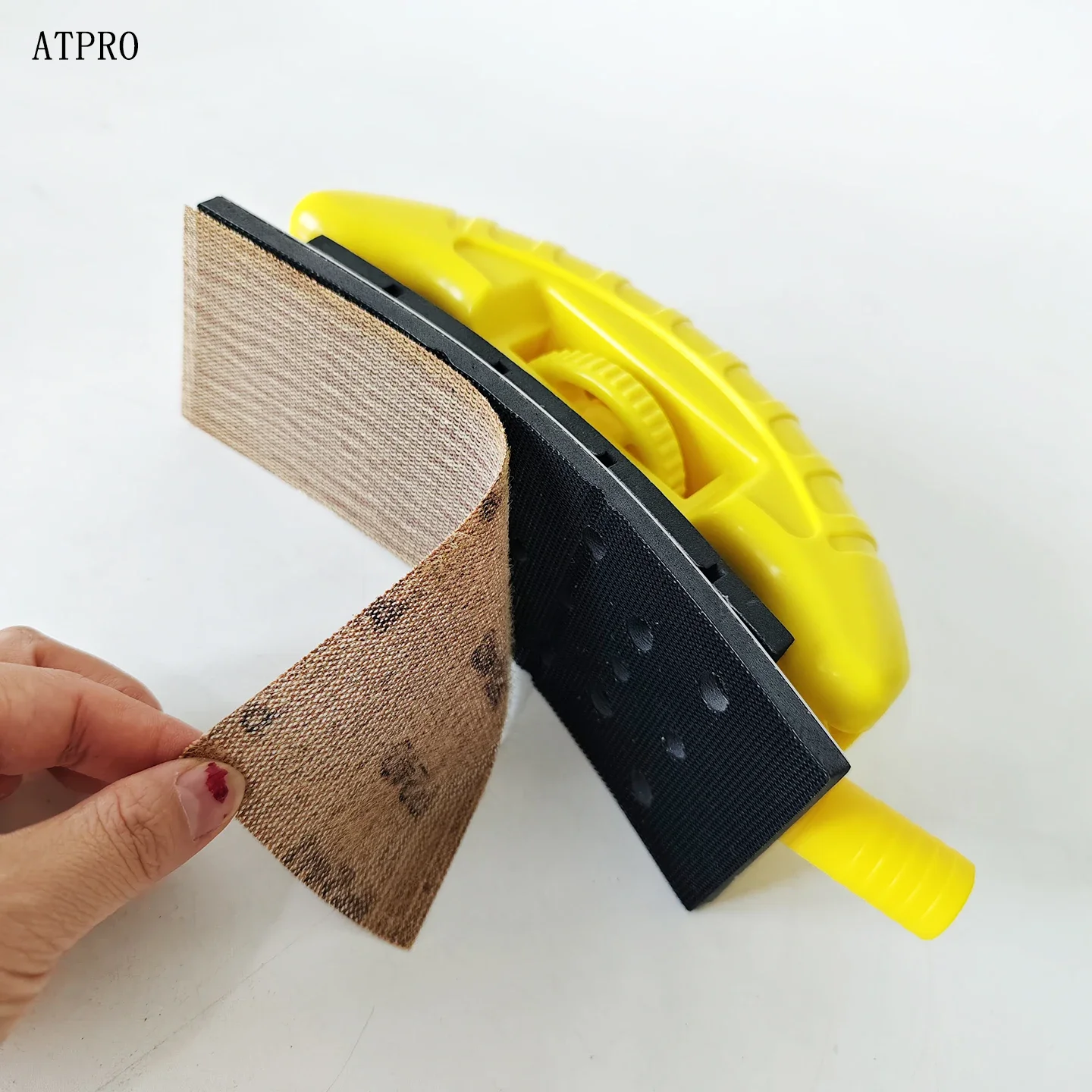 

Manual sanding plate 70 198mm Spring hook and loop Curved Adjustable Car Paint Sandpaper