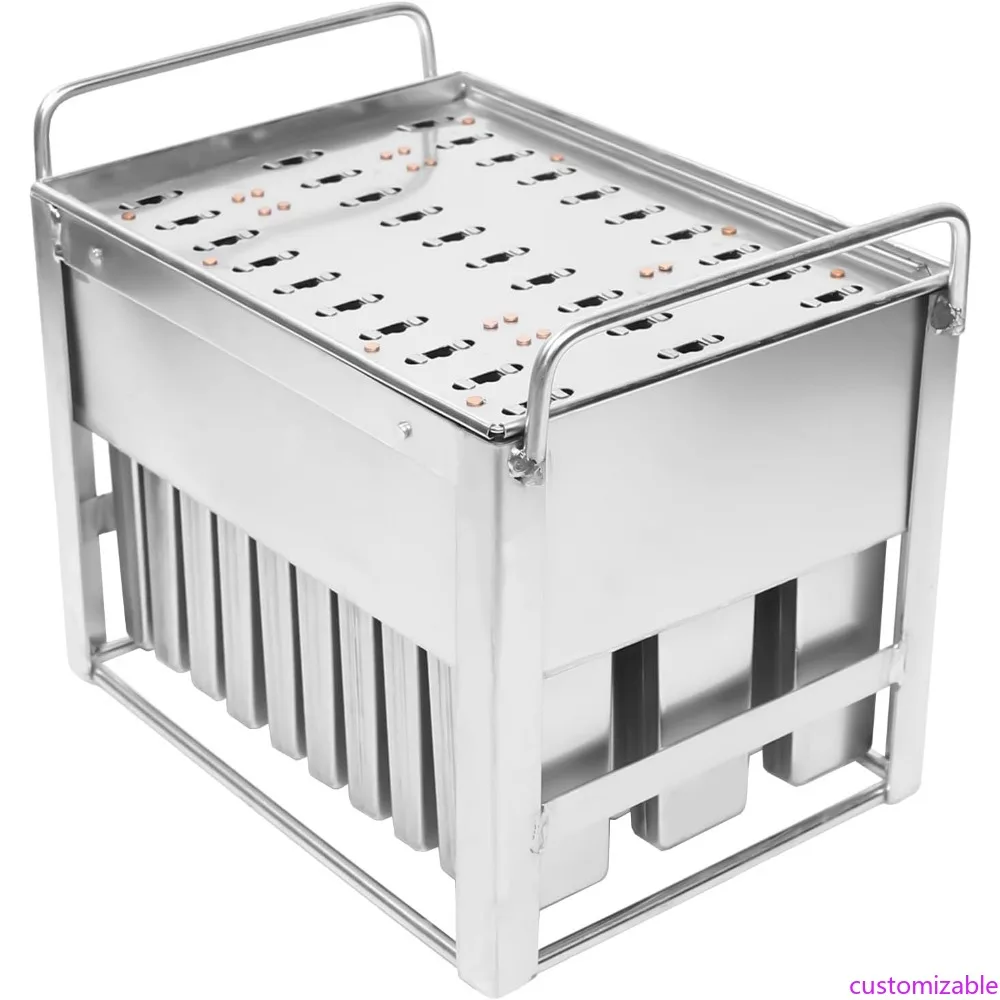 

Коммерческие формы для мороженого из нержавеющей стали — 30-упаковка мороженого с крышками для домашних замороженных лакомств и палочек для торта