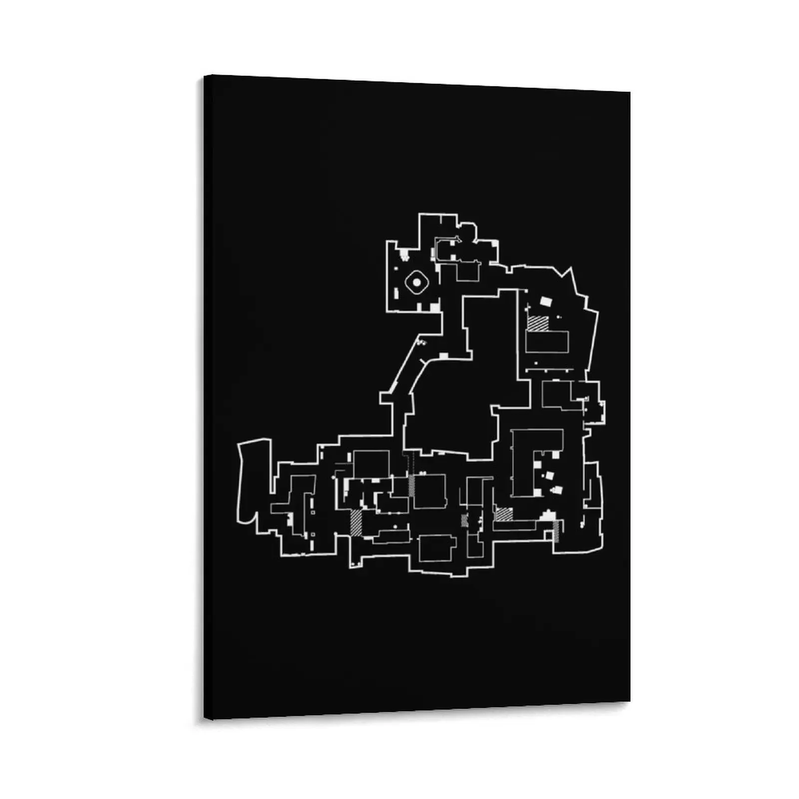 

de_inferno - CSGO map - white Canvas Painting large paintings modern living room decoration modern home decoration