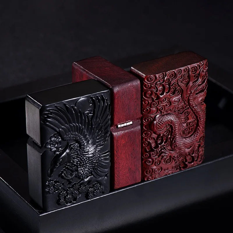 Chief Sandalwood Series Oil Lighter Brocade Box Packaging High-end Gift Black Sandalwood Red Sandalwood Lighter