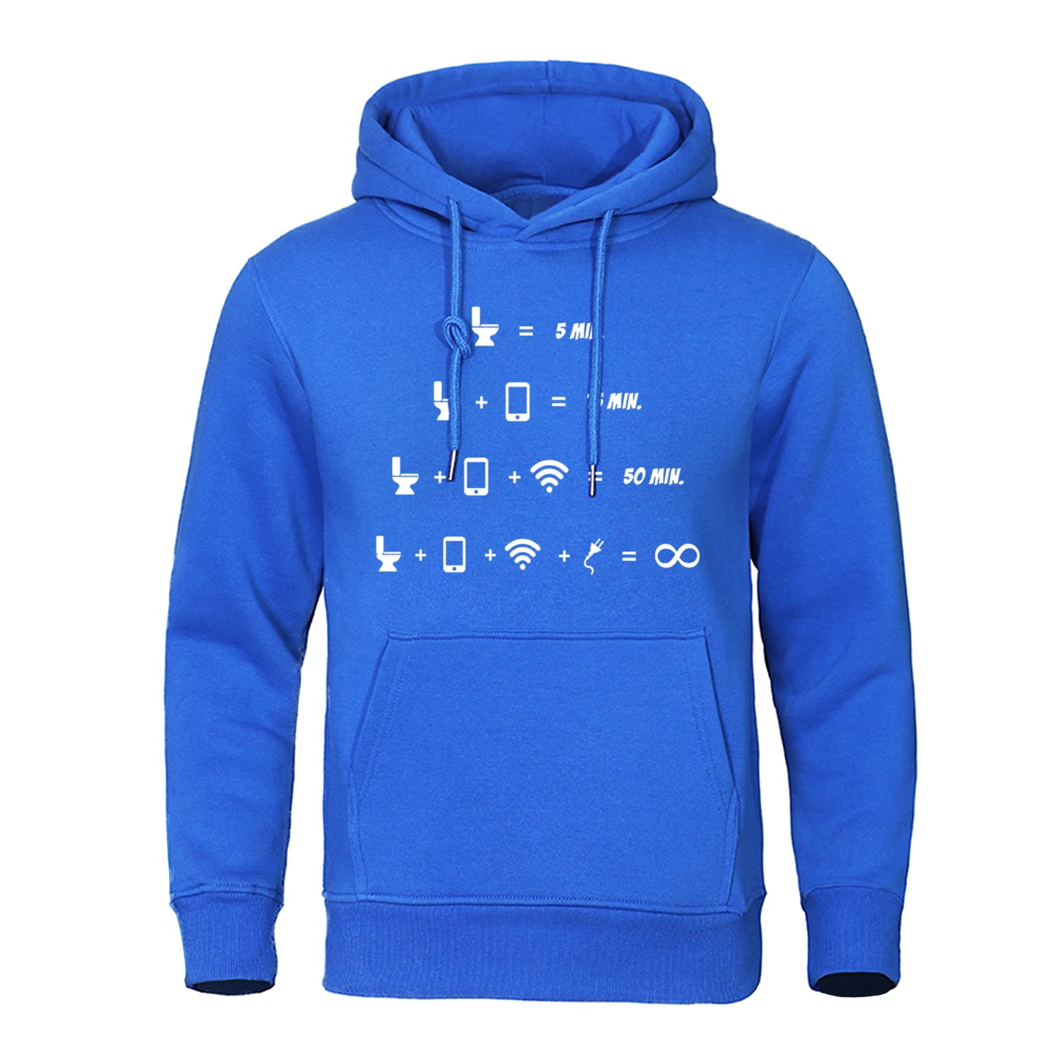 Interesting Symbol Combination Reaction Hoodies Men Anime Loose Streetwear Harajuku Loose Hoody Autumn Casual Pocket Pullover