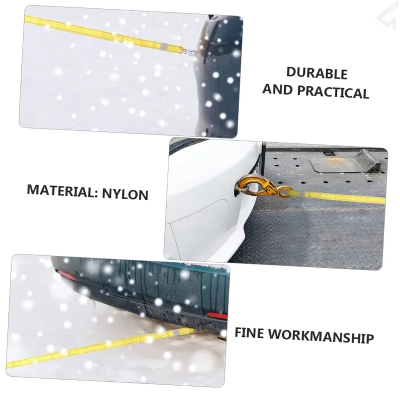 5Ton سيارة الثقيلة مقطورة حبل للسحب 4/5 متر في الهواء الطلق الطوارئ حزام السنانير النايلون الانتعاش اكسسوارات السيارات سحب حبل سحب